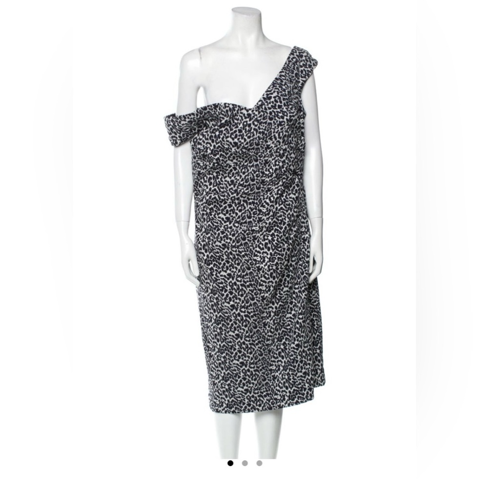 Rickie Freeman Leopard Print Dress